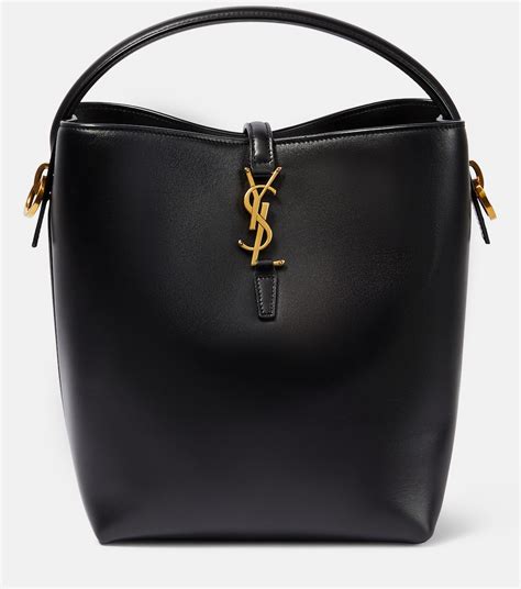 SAINT LAURENT Le 37 small leather bucket bag 